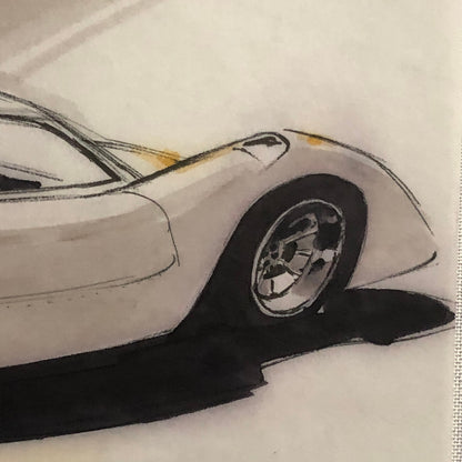 Styling Concept Automobile Illustration Art Drawing Sketch Vintage 1967 NOTTRODT