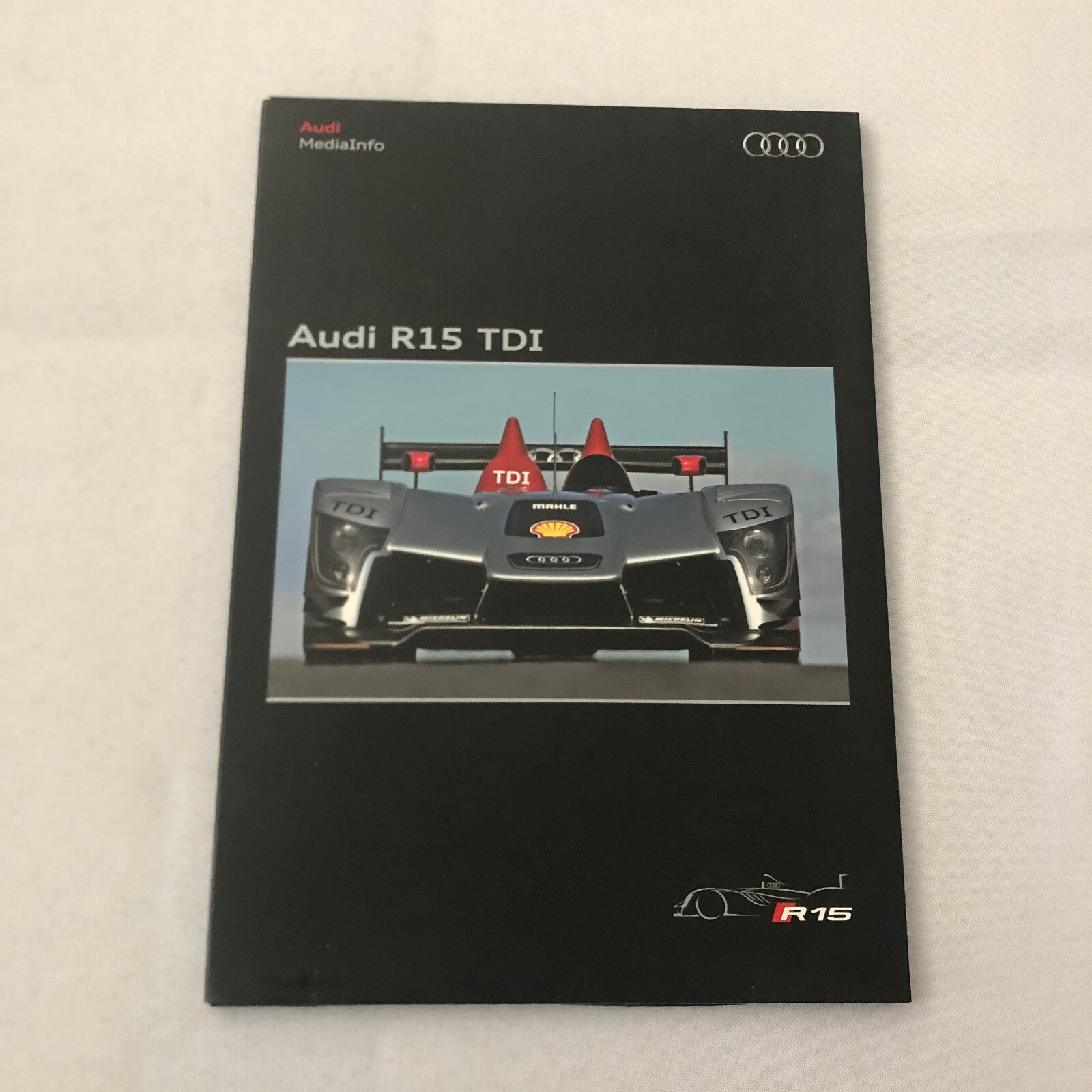 Audi R15 TDI Racing Car Press Kit Brochure Photo CD 2009 LE Mans Sebring
