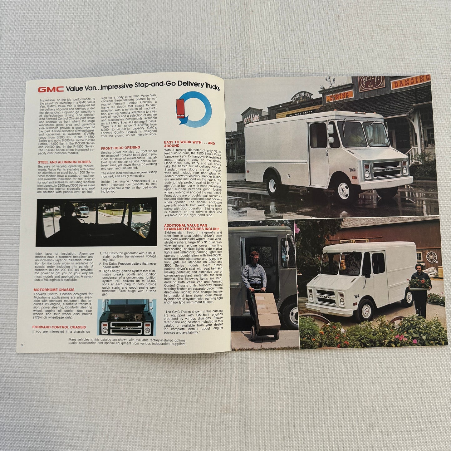GMC Value Van Truck Sales Brochure Catalog Advertising