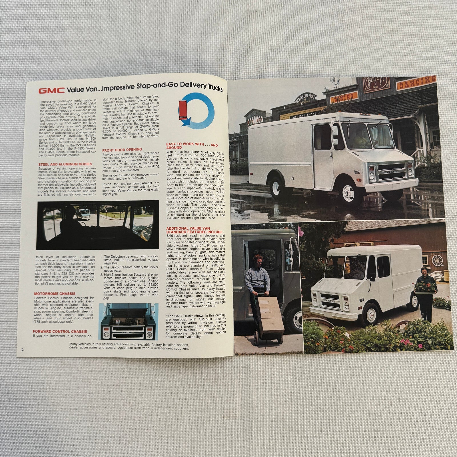GMC Value Van Truck Sales Brochure Catalog Advertising