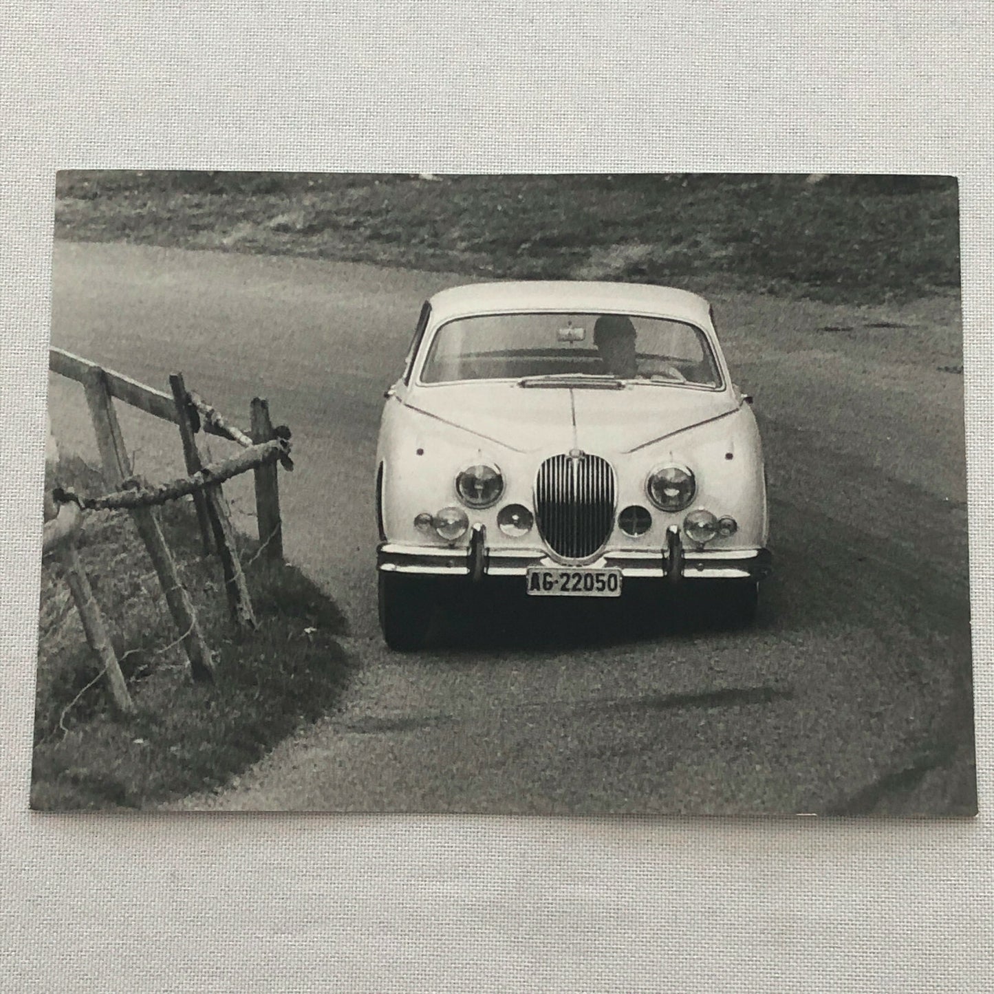 Vintage Jaguar 3.4 Racing Photo Photograph Lienhard ? 