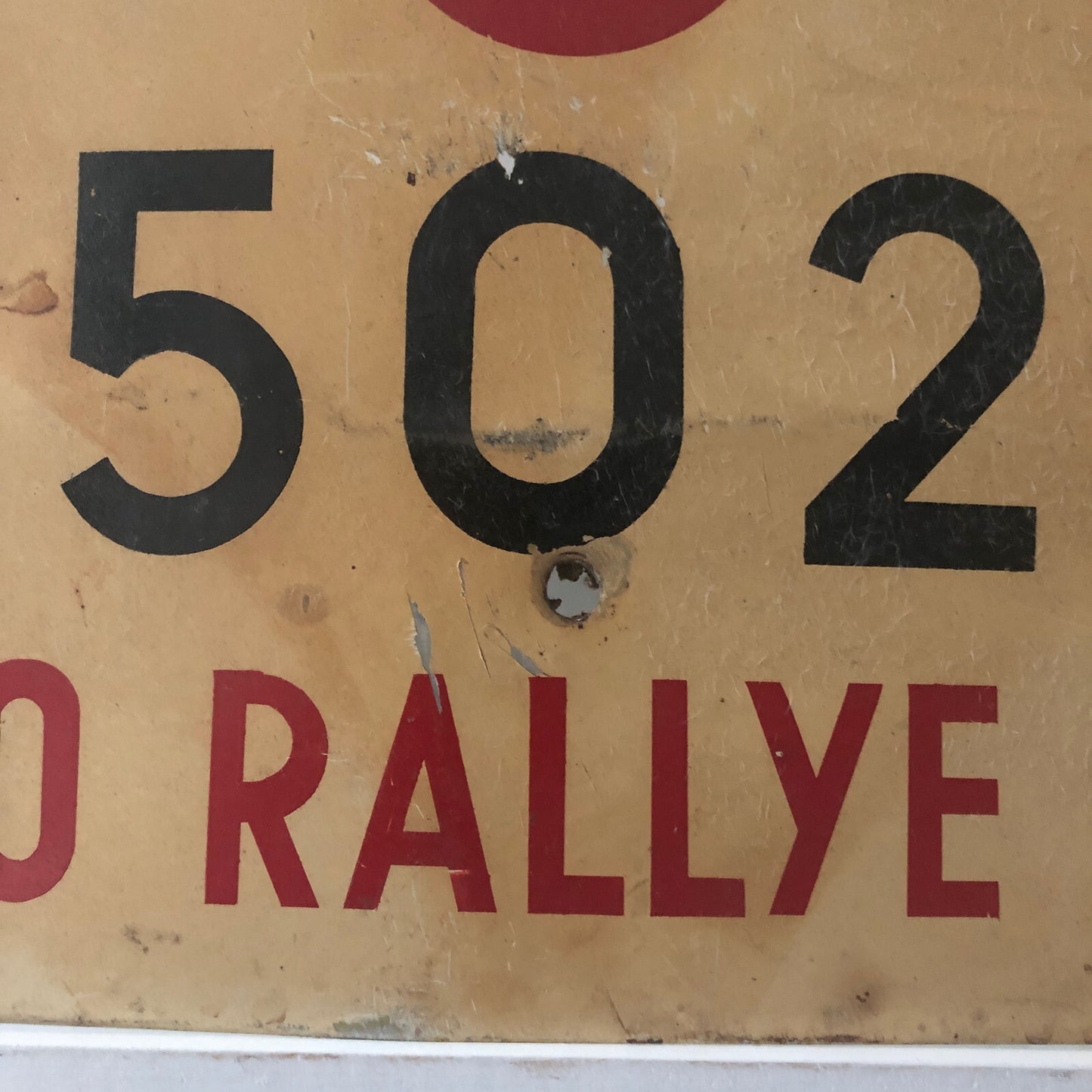1962 Radio Rallye Car Rally Participant Plate w/ Martini Ad