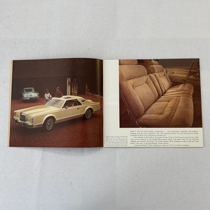 1977 Lincoln Car Sales Brochure Catalog Lincoln Continental Mark V