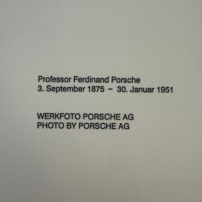 Dr Ferdinand Porsche Factory Press Photo Photograph Print
