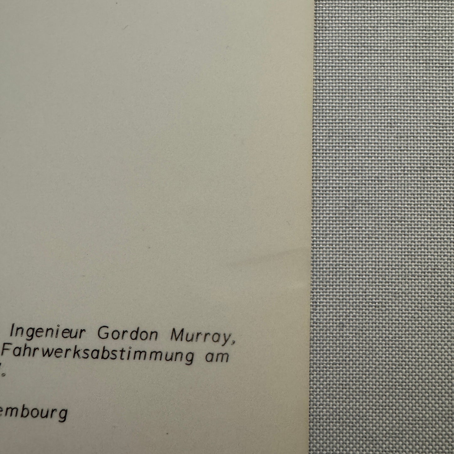 Alain Prost Gordon Murray Marlboro McLaren Racing Team Driver 1987 Photo