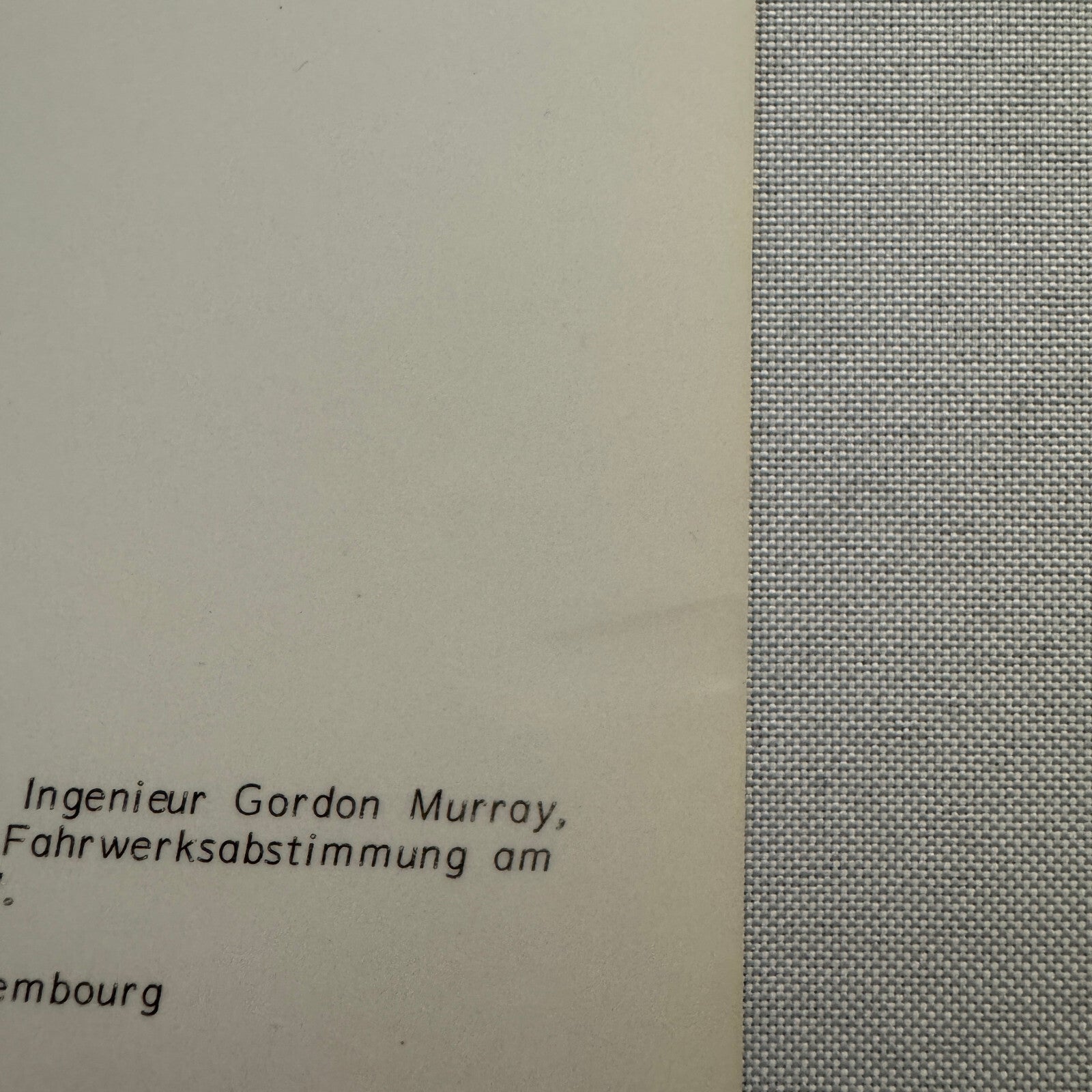 Alain Prost Gordon Murray Marlboro McLaren Racing Team Driver 1987 Photo