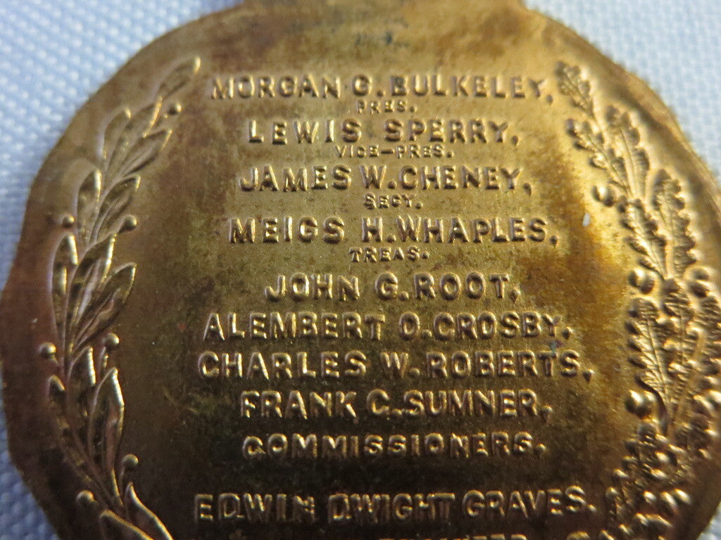 1908 Bulkeley Bridge Hartford County Connecticut Commemerative Medal Badge 