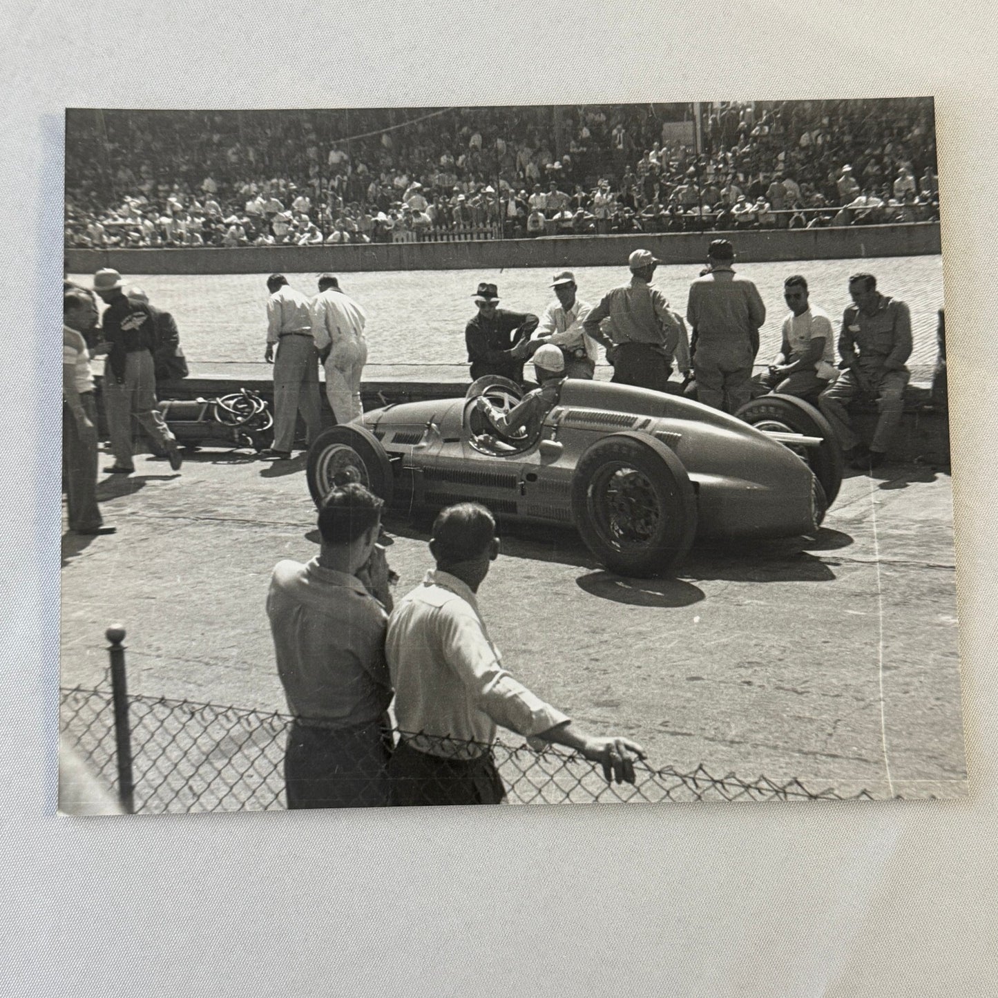 Vintage Racing Photo Photograph Unidentified Car MODERN PRINT