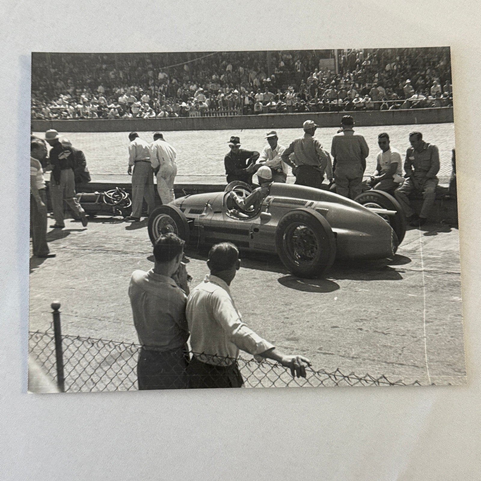 Vintage Racing Photo Photograph Unidentified Car MODERN PRINT