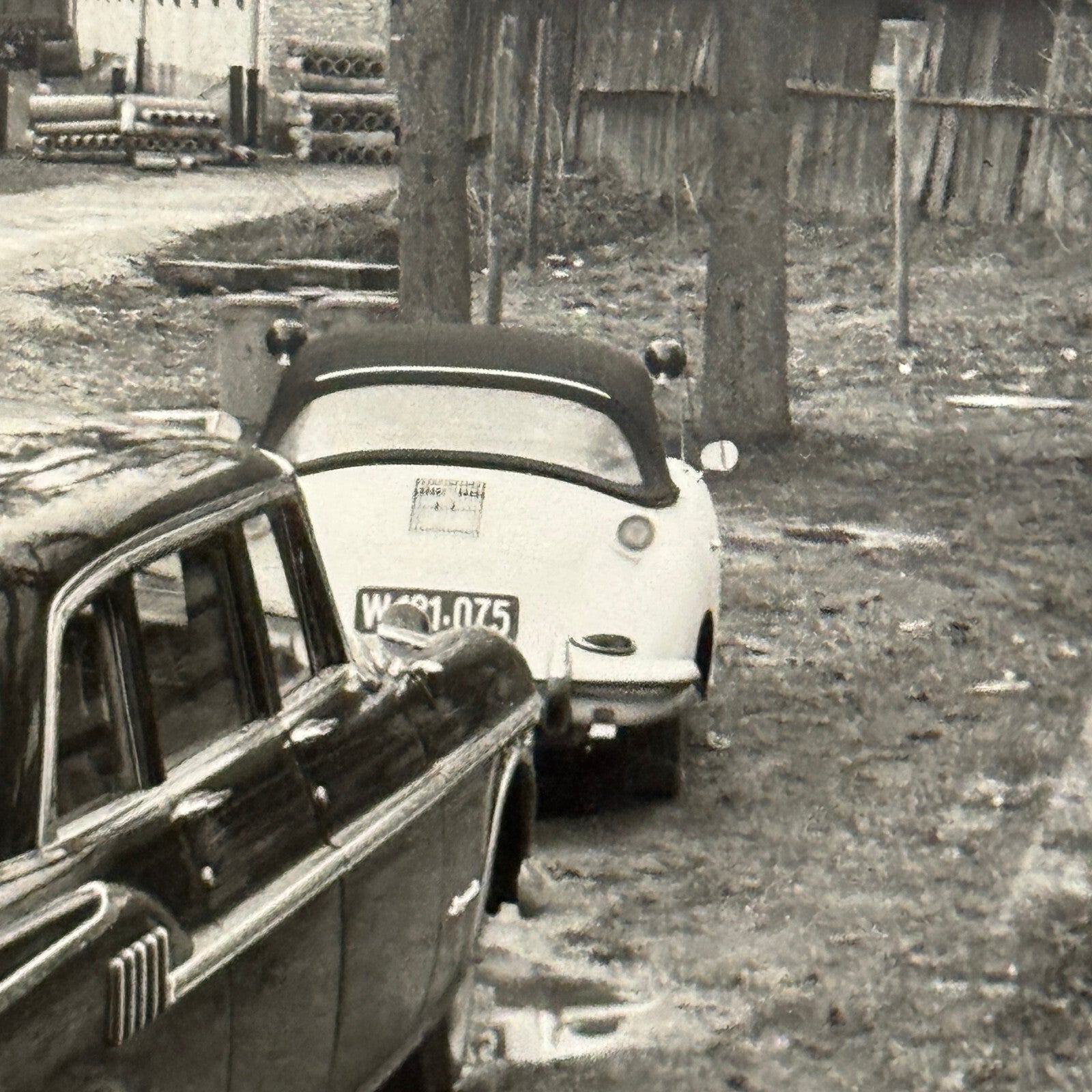 Cars on Street Mercedes Benz Porsche 356 Imperial Photo Photograph
