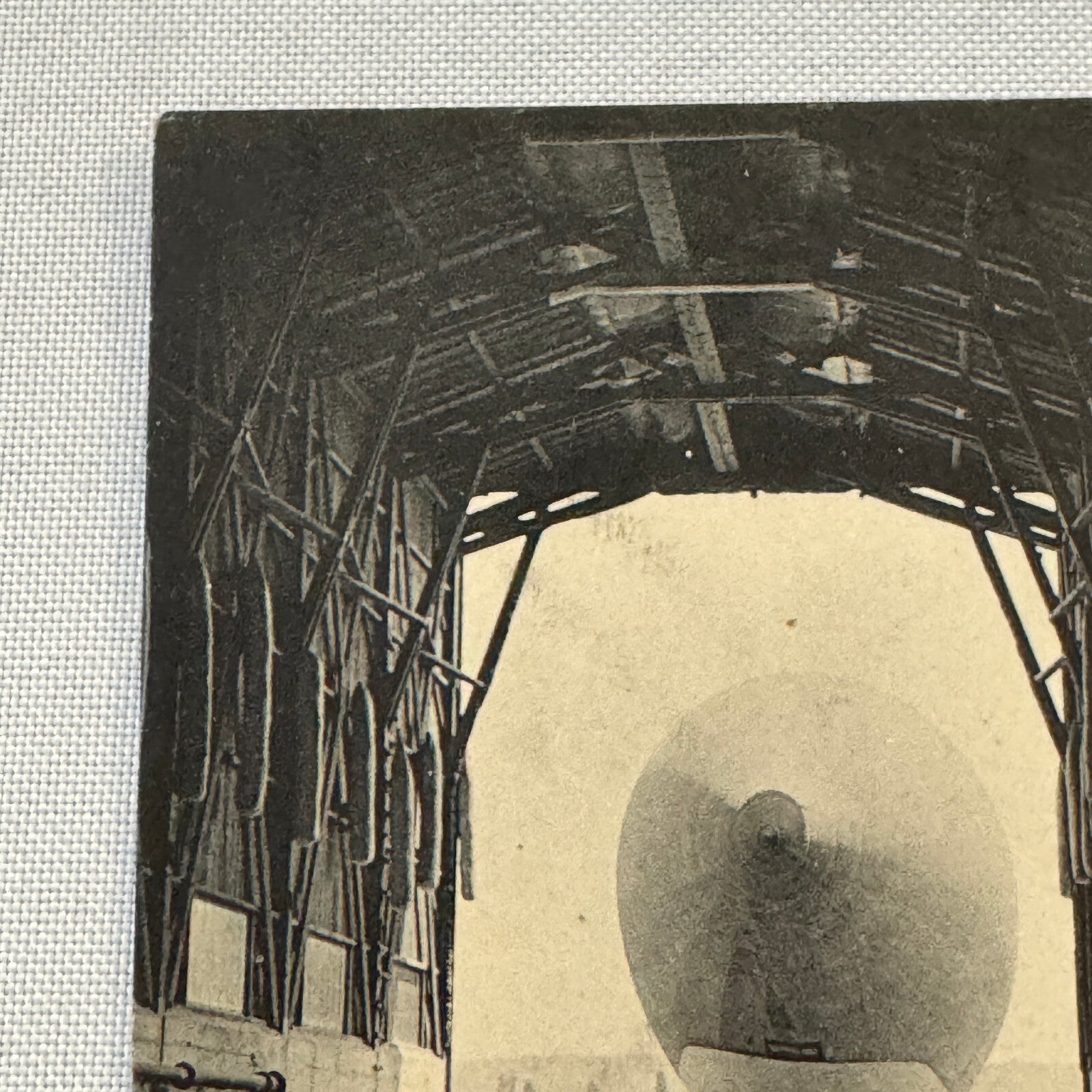 Vintage Zeppelin Airship Dirigible Postcard Post Card French Republique Military