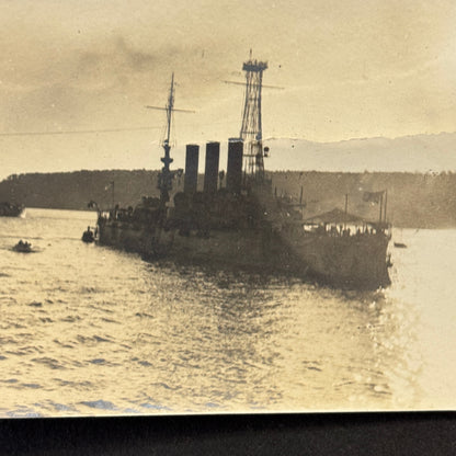 Vintage Boat Ship Photo Photograph Unidentified Possibly Military
