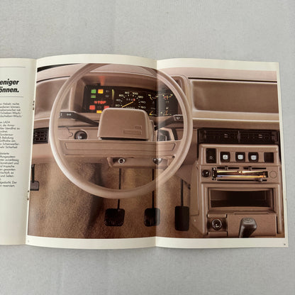 Lada Samara Car Sales Brochure Catalog German Text European Market