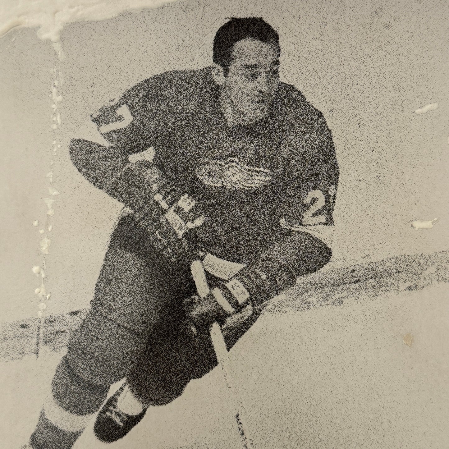 Detroit Red Wings Hockey Player Photo Photograph Vintage Frank Mahovlich
