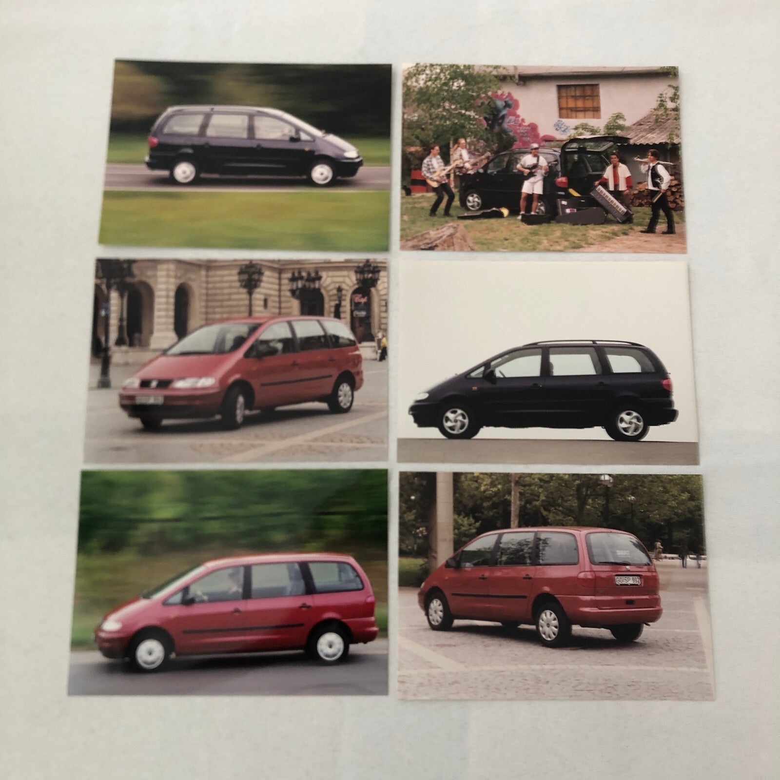 SEAT Alhambra Van Press Kit Brochure Factory Photos 1996