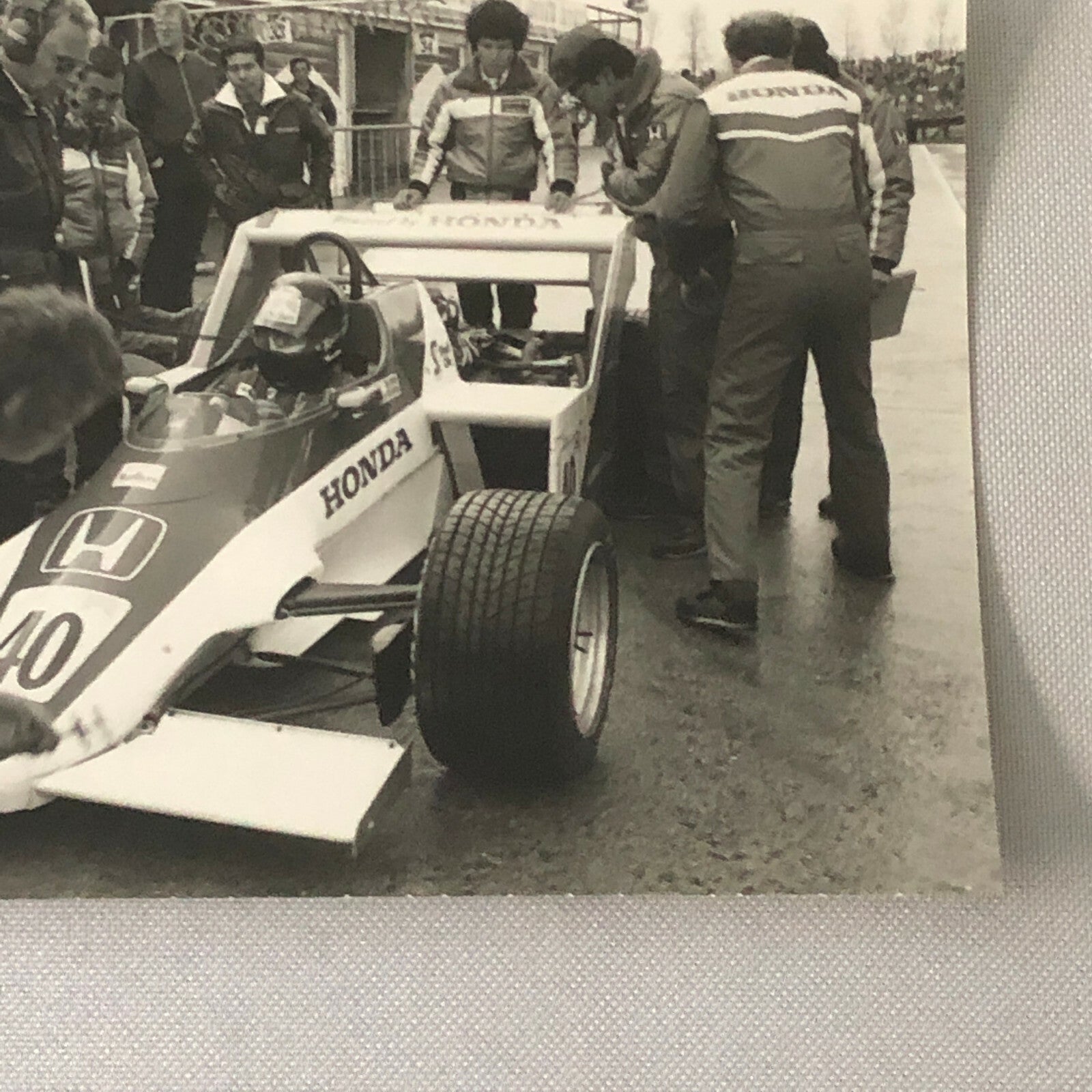 1983 Brands Hatch Honda Racing Car Photograph Print DPPI Press Photo
