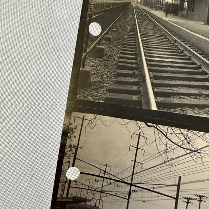 Vintage Pennsylvania Railroad Photo Contact Sheet Photograph Al Paul Lefton