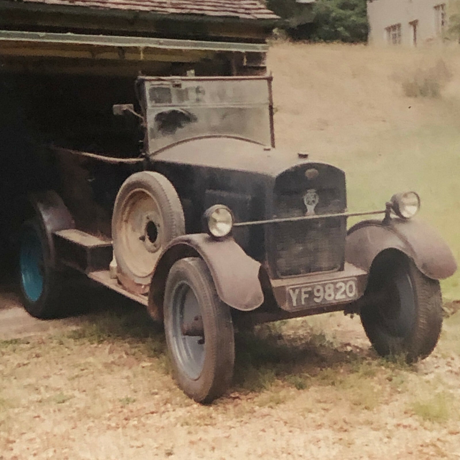 Vintage 1927 Trojan 3 Door Car Barn Find Photo Photograph Print Junk Yard 