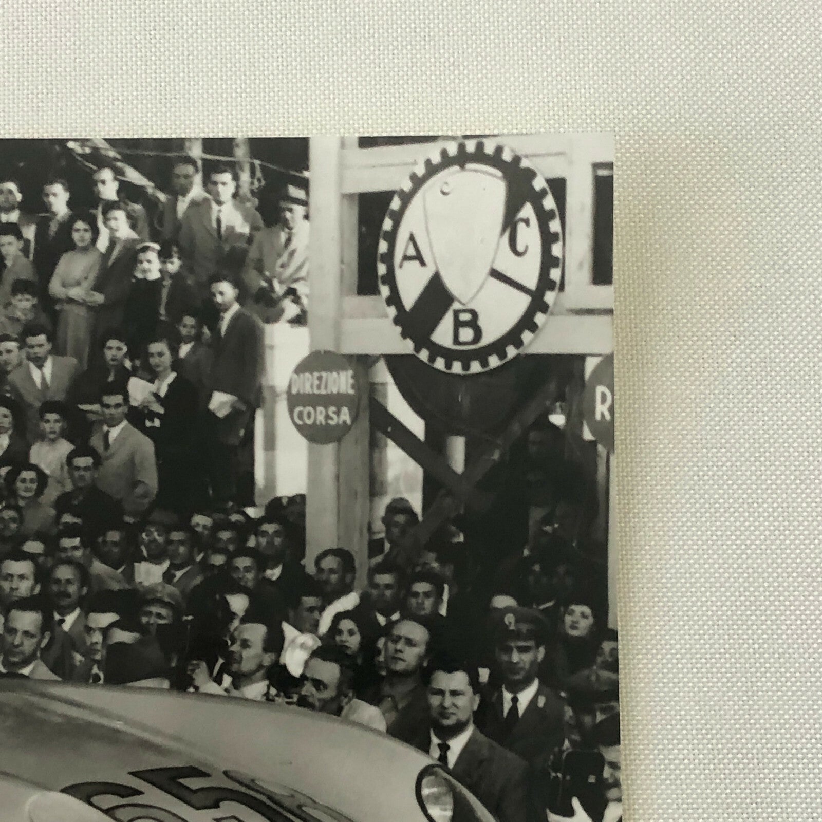 Juan Manuel Racing Driver in Mercedes Benz Car 1955 Mille Miglia Photo Print 