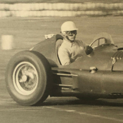 Vintage BRM 1954 Racing Photo Photograph Ron Flockhart Snetterton Spring Meet 