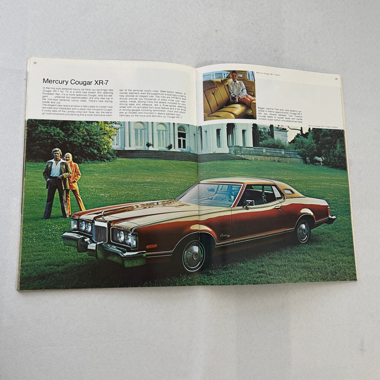 1974 Mercury Car Sales Brochure Catalog Marquis Montego Cougar Comet Monterey