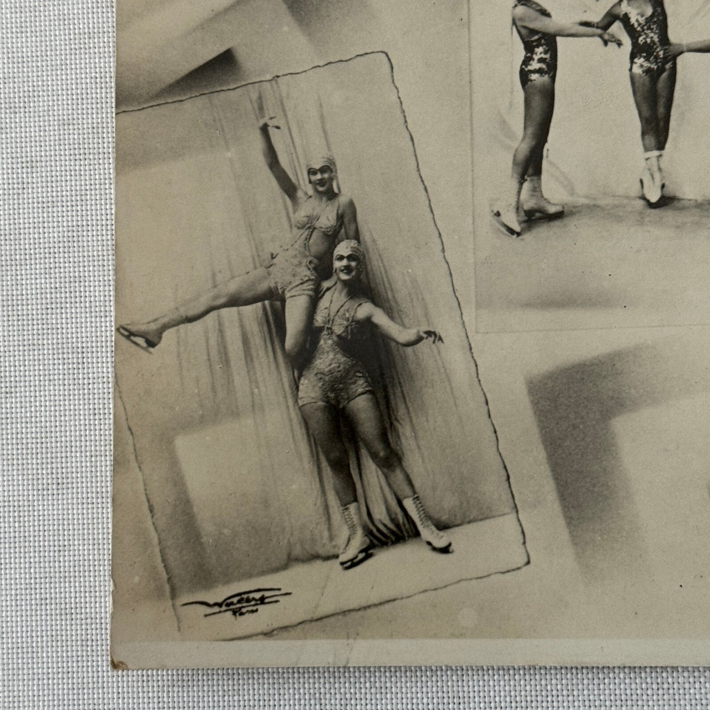 Vintage Circus Ice Skating Dancer Photo Photograph Print Skater Ice Dance