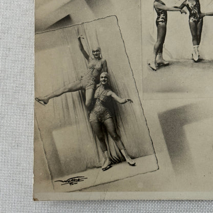 Vintage Circus Ice Skating Dancer Photo Photograph Print Skater Ice Dance