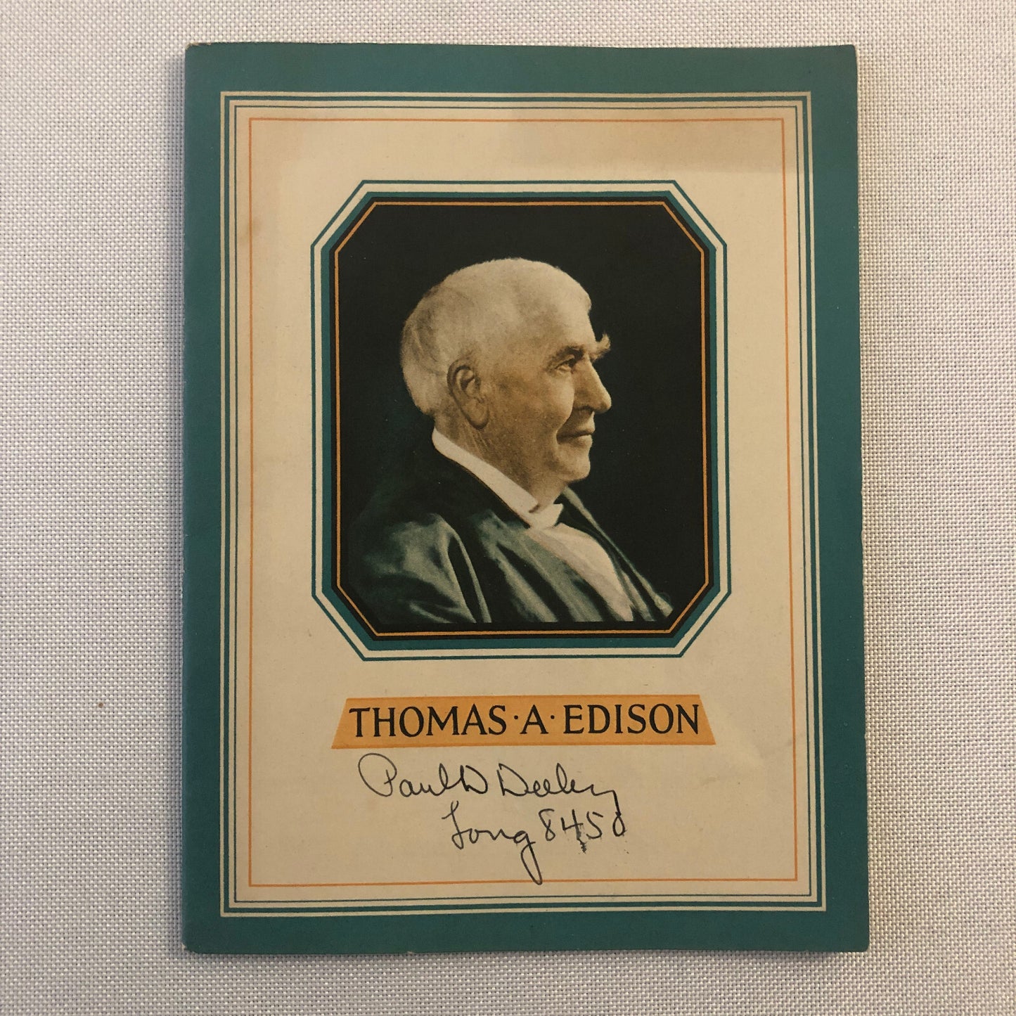1932 John Hancock Life Insurance Company of Boston Thomas Edison Book