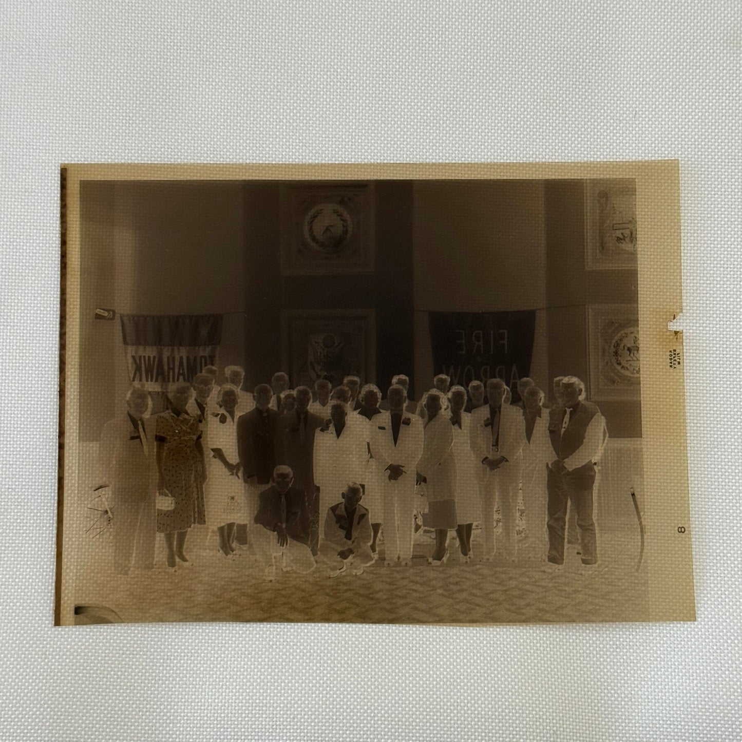 Indian Motorcycle Dealership Vintage Photo Negative and Print