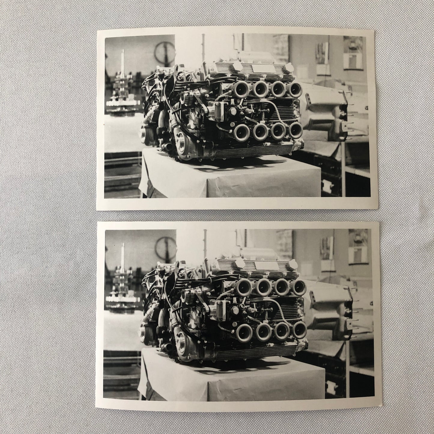 Vintage Racing Photo Photograph Print BRM Engine Lot of 5