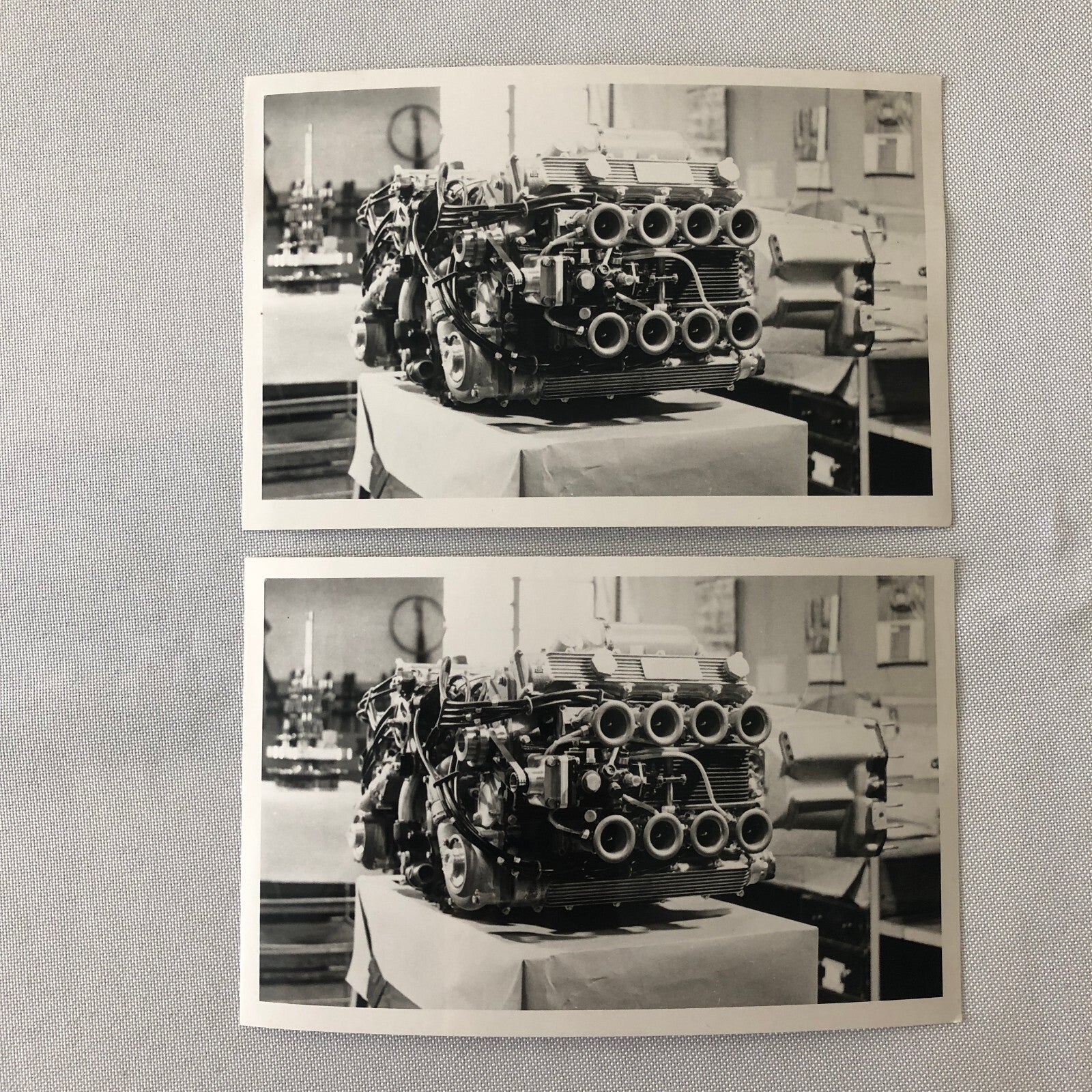 Vintage Racing Photo Photograph Print BRM Engine Lot of 5