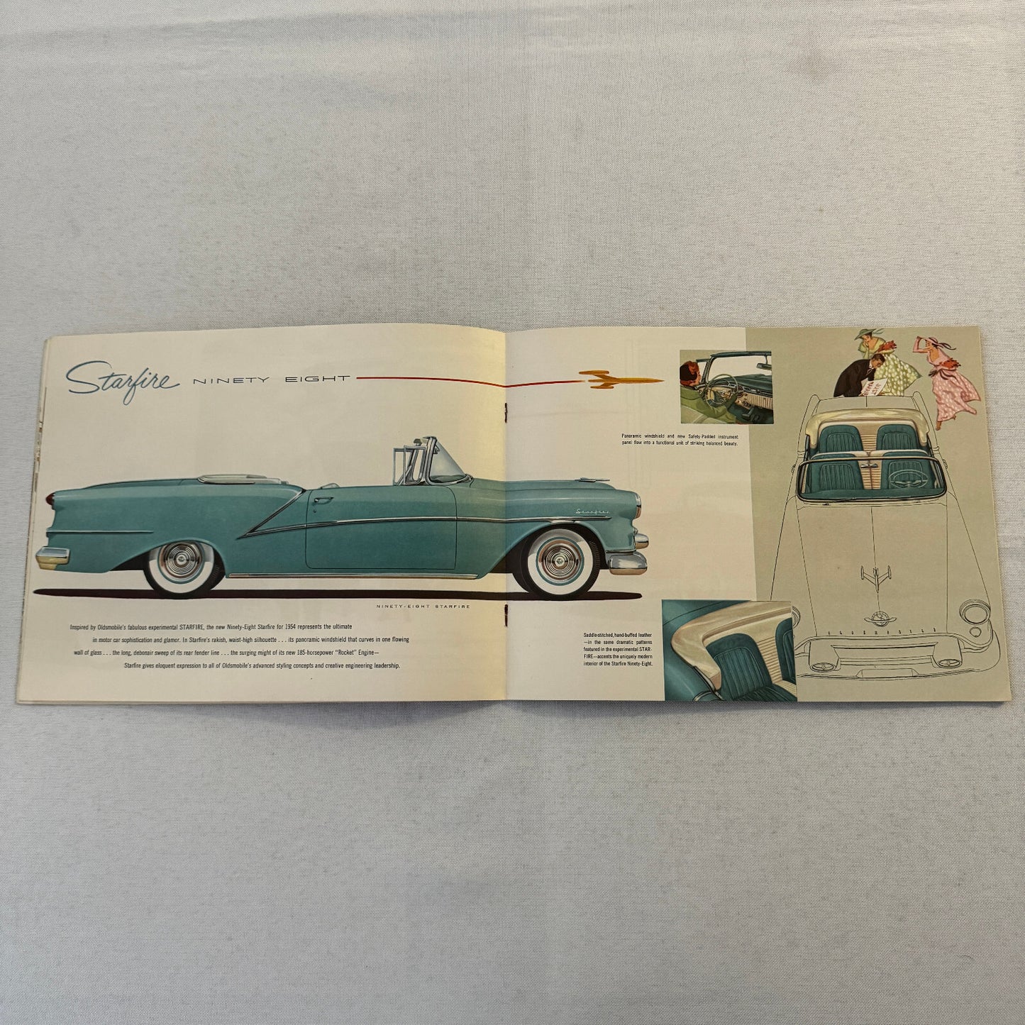 1954 Oldsmobile Sales Brochure Catalog Super 88 Ninety Eight Starfire 88