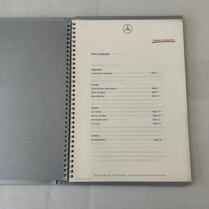 1997 Mercedes Marlboro F1 Formula One Racing Press KIt Mika Hakkinen Coulthard