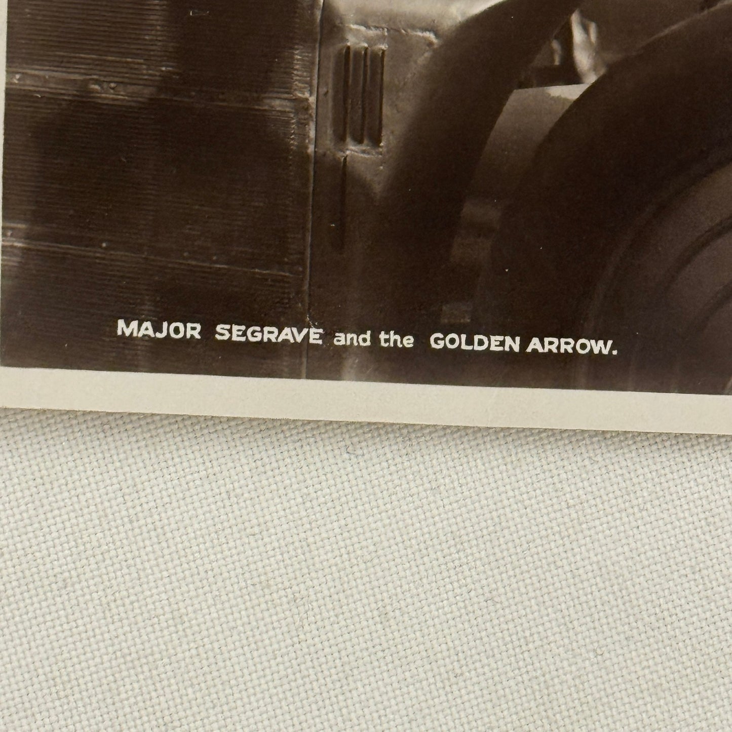 Vintage Land Speed Postcard Major Seagrave Golden Arrow Irving Napier Special