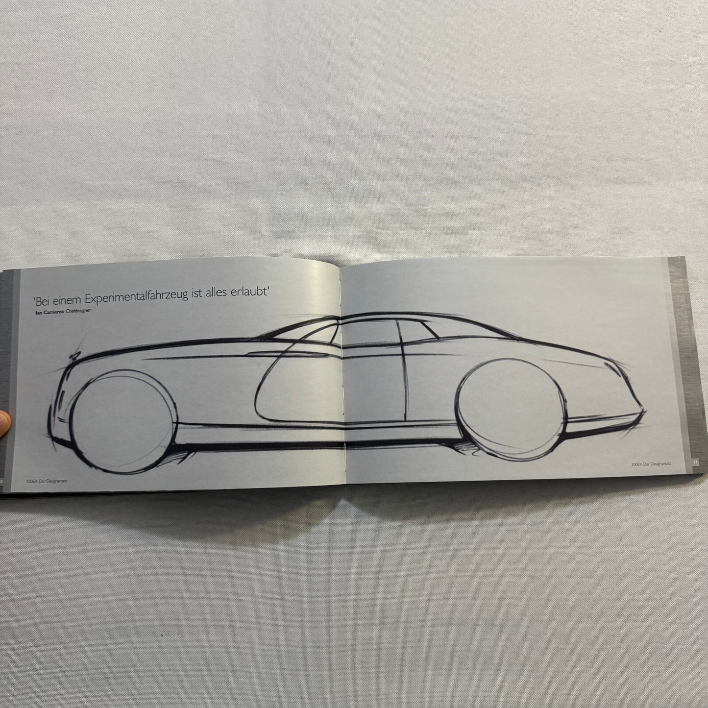 Rolls Royce 100EX Convertible Concept Car Press Kit Photo CD Hardbound German