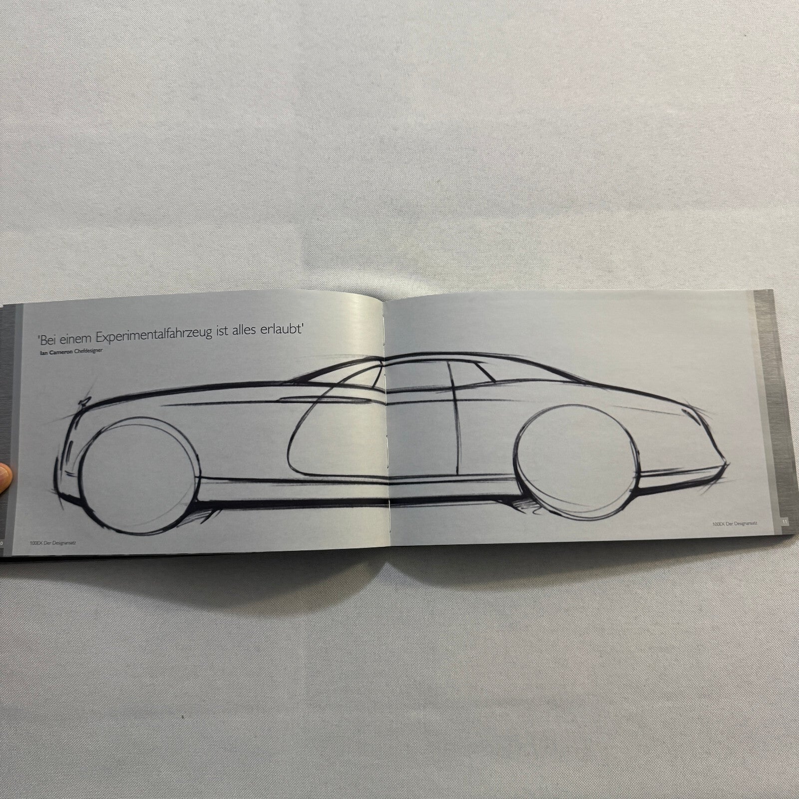 Rolls Royce 100EX Convertible Concept Car Press Kit Photo CD Hardbound German