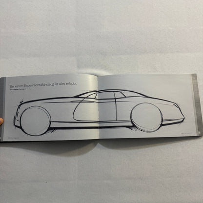 Rolls Royce 100EX Convertible Concept Car Press Kit Photo CD Hardbound German