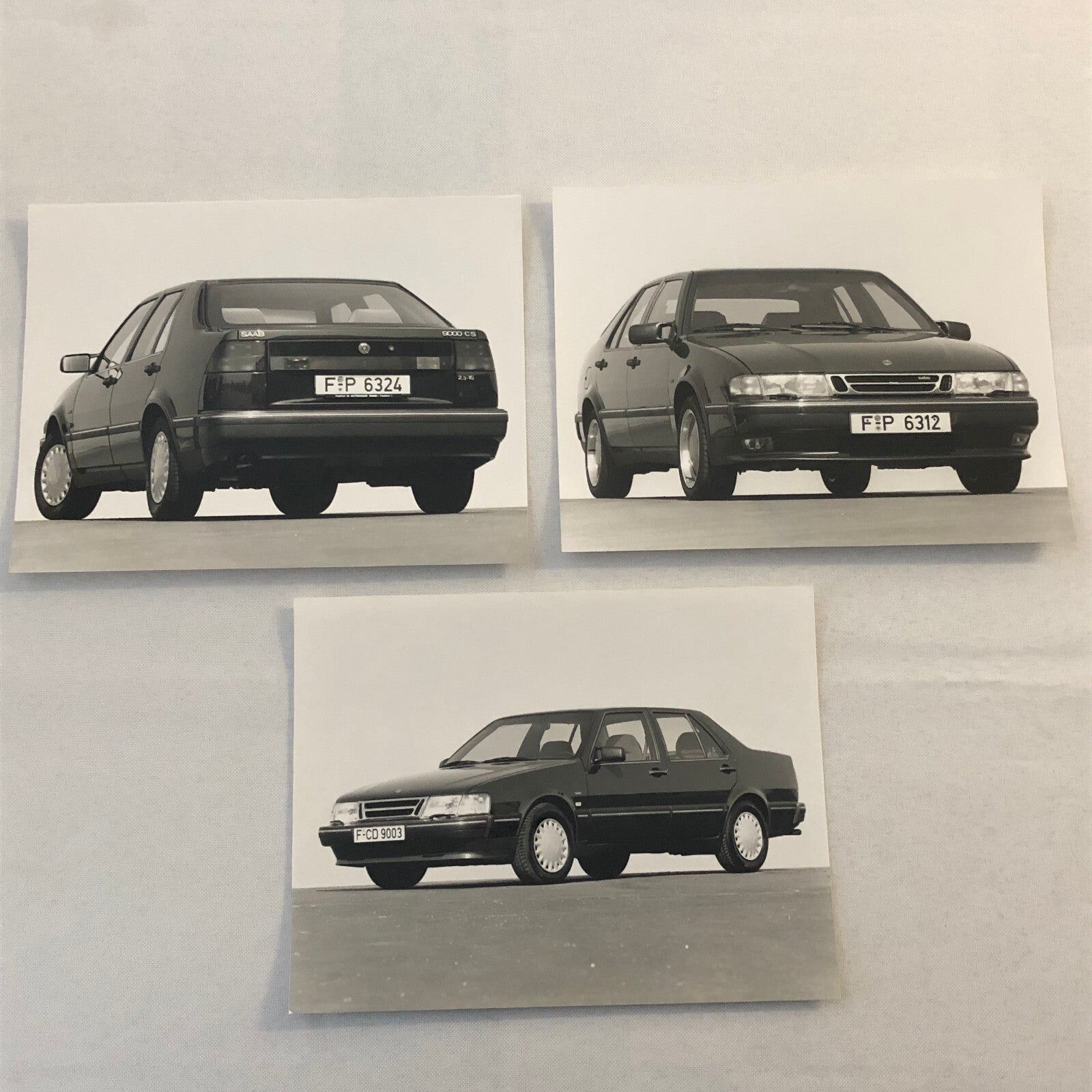 1992 Saab 9000 Car Press Kit Brochure Photos German Text