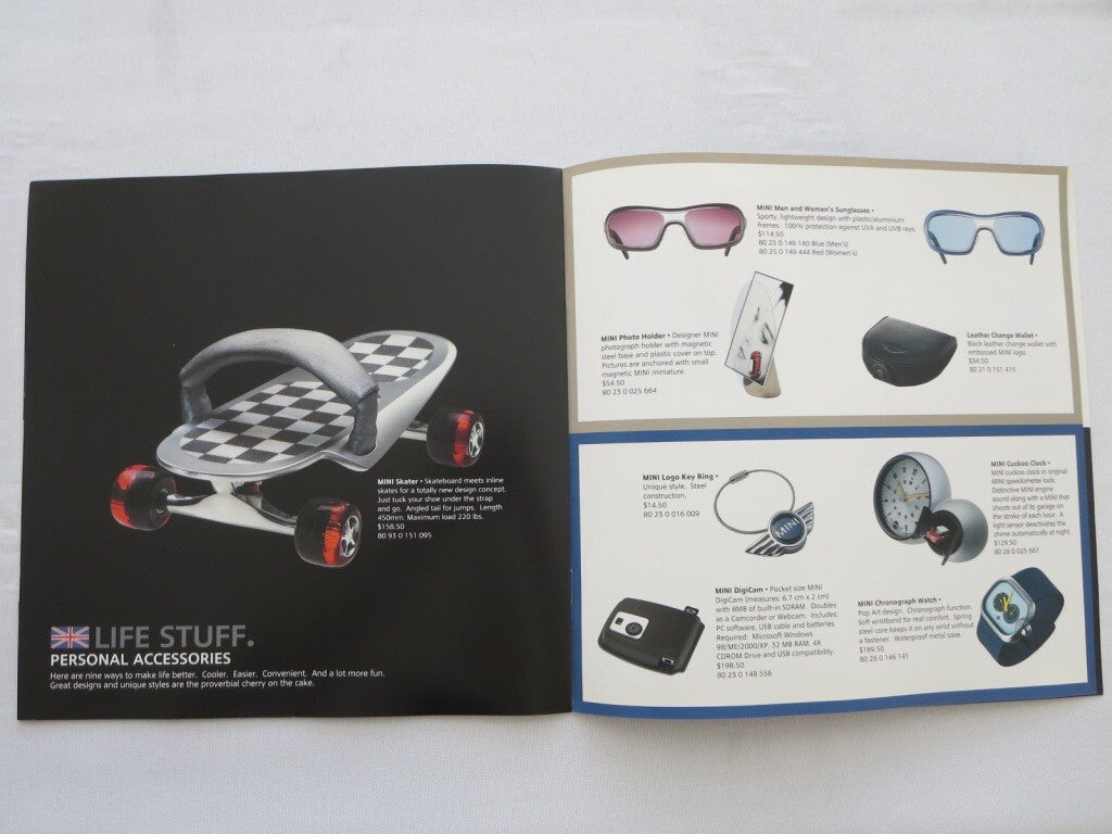2003 BMW & Mini Mini Lifestyle Accessories Press Kit Brochure Catalog
