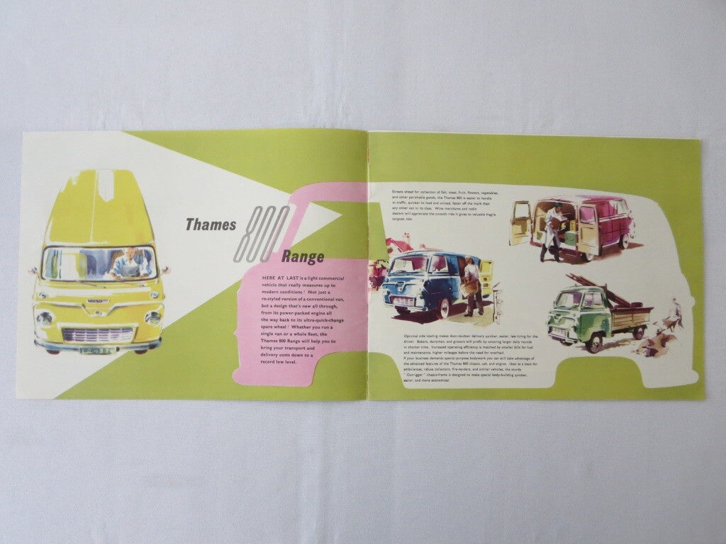 1958 ? Thames 800 Commerical Van & Truck Brochure Freighter + Vintage 