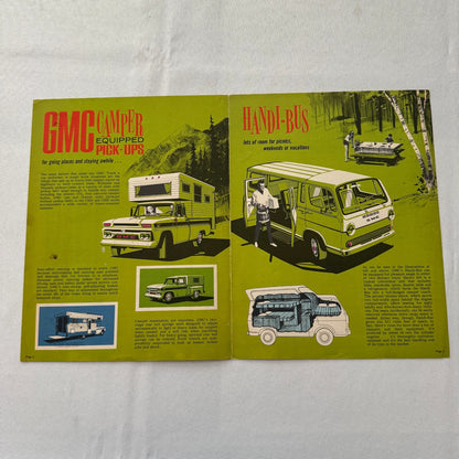 Vintage GMC Camper Sales Brochure Catalog Handi Bus Suburban Pickup Canadian