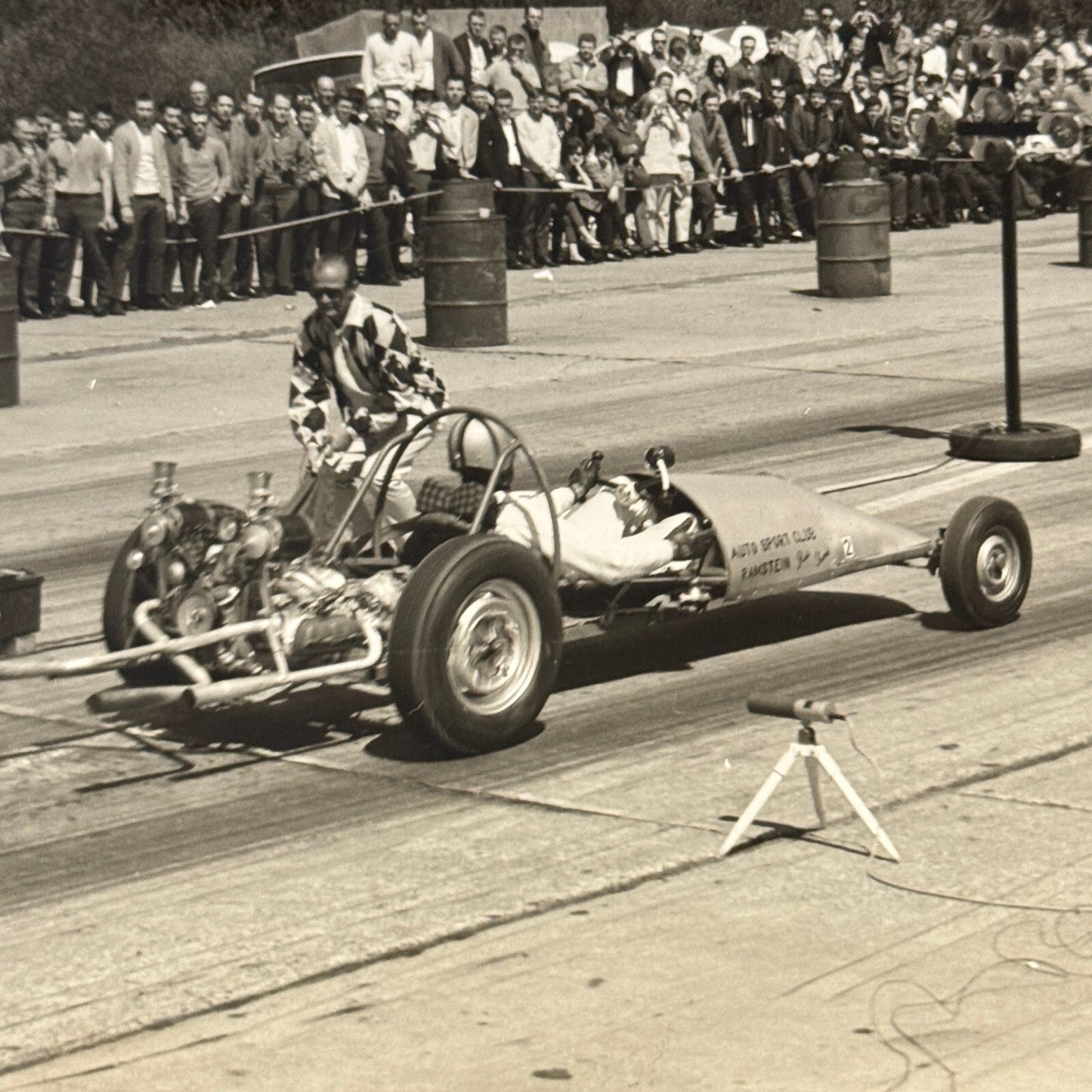 Vintage Drag Racing Car Photo Photograph Print