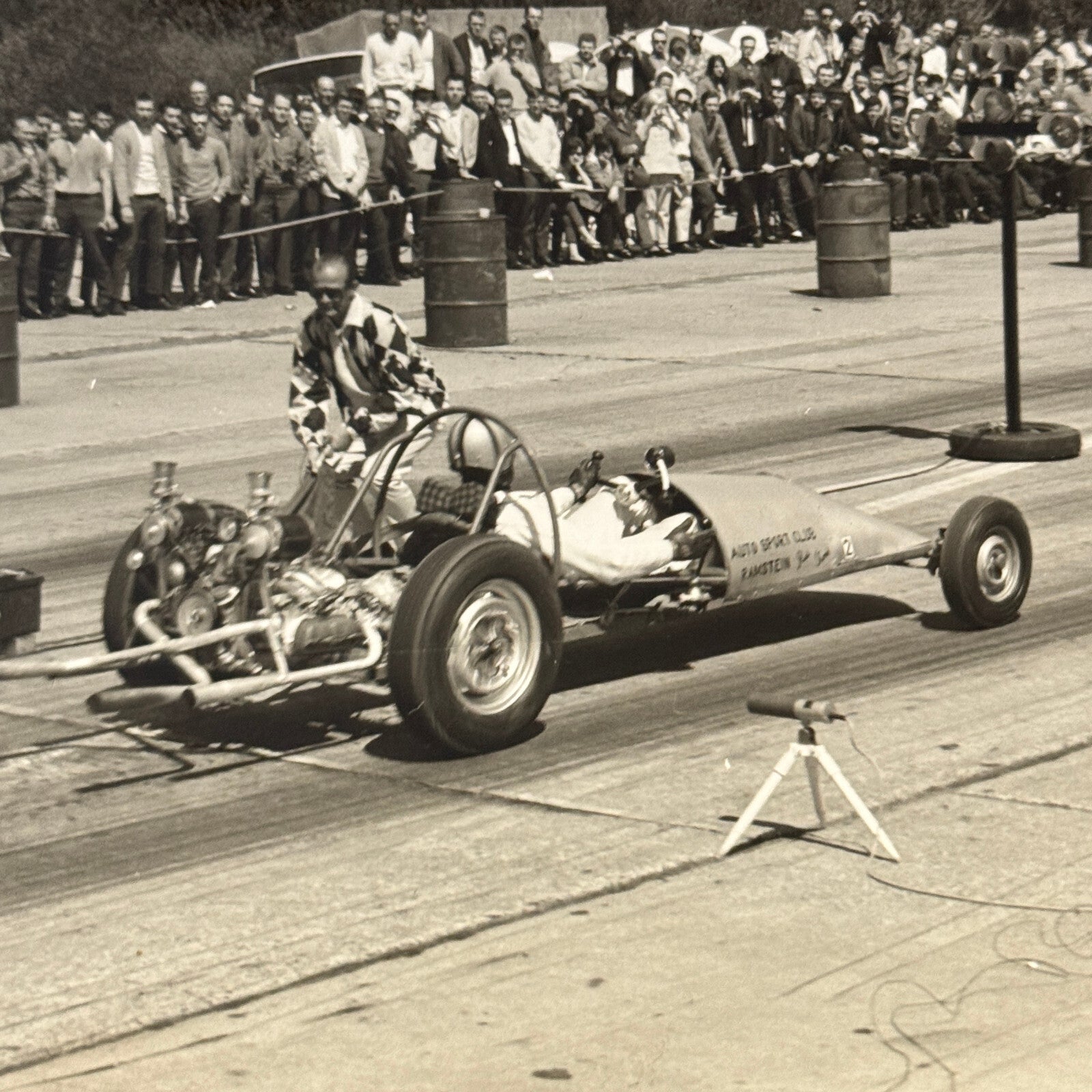 Vintage Drag Racing Car Photo Photograph Print
