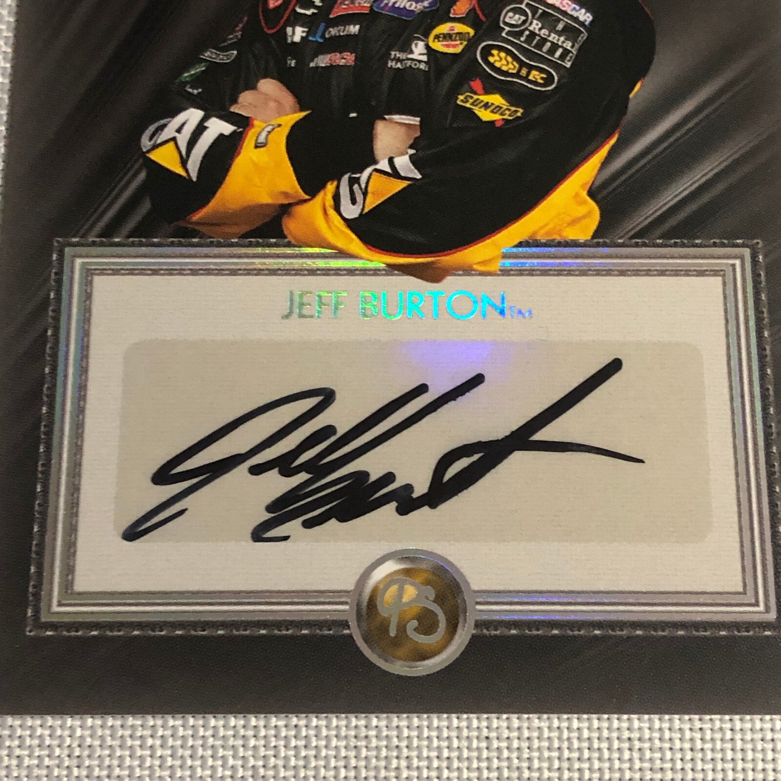 2010 Press Pass Premium Signatures Jeff Burton Auto Signed Autograph Card NASCAR