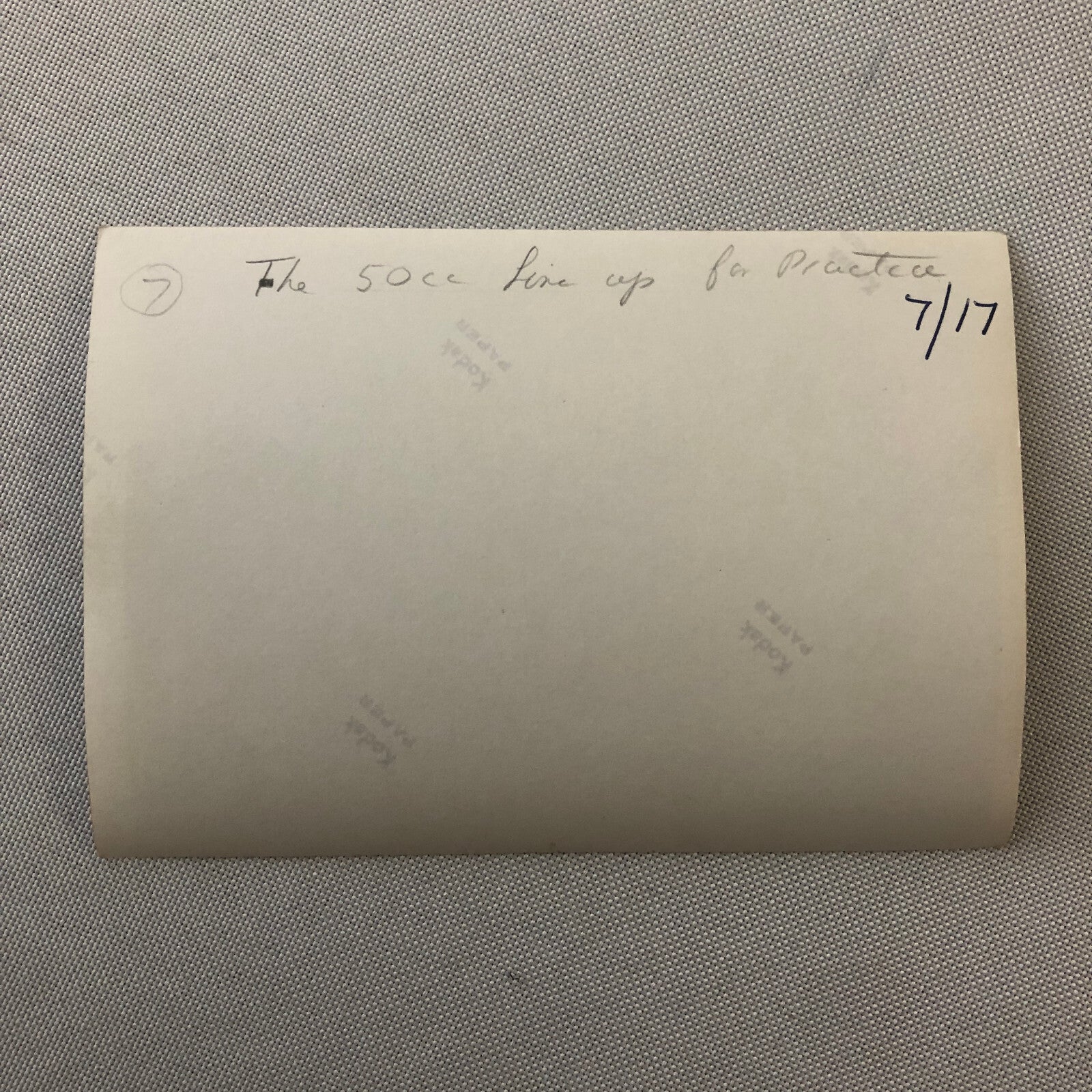 Vintage Motorcycle Racing Photo photograph Germany