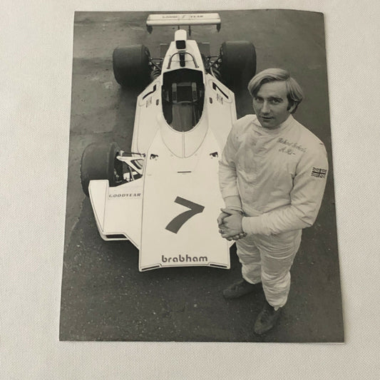 Vintage Brabham Racing BT 44 Car Press Photo Photograph Richard Robarts 