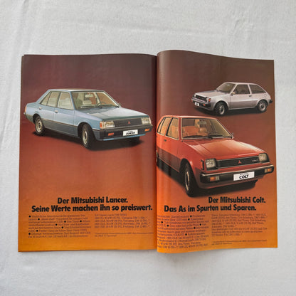 Vintage Mitsubishi Car Press Kit Photos Brochure Galant Lancer Turbo Colt GERMAN