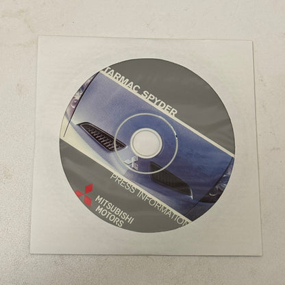 2003 Mitsubishi Tarmac Spyder Factory Press Kit Brochure CD Concept Car