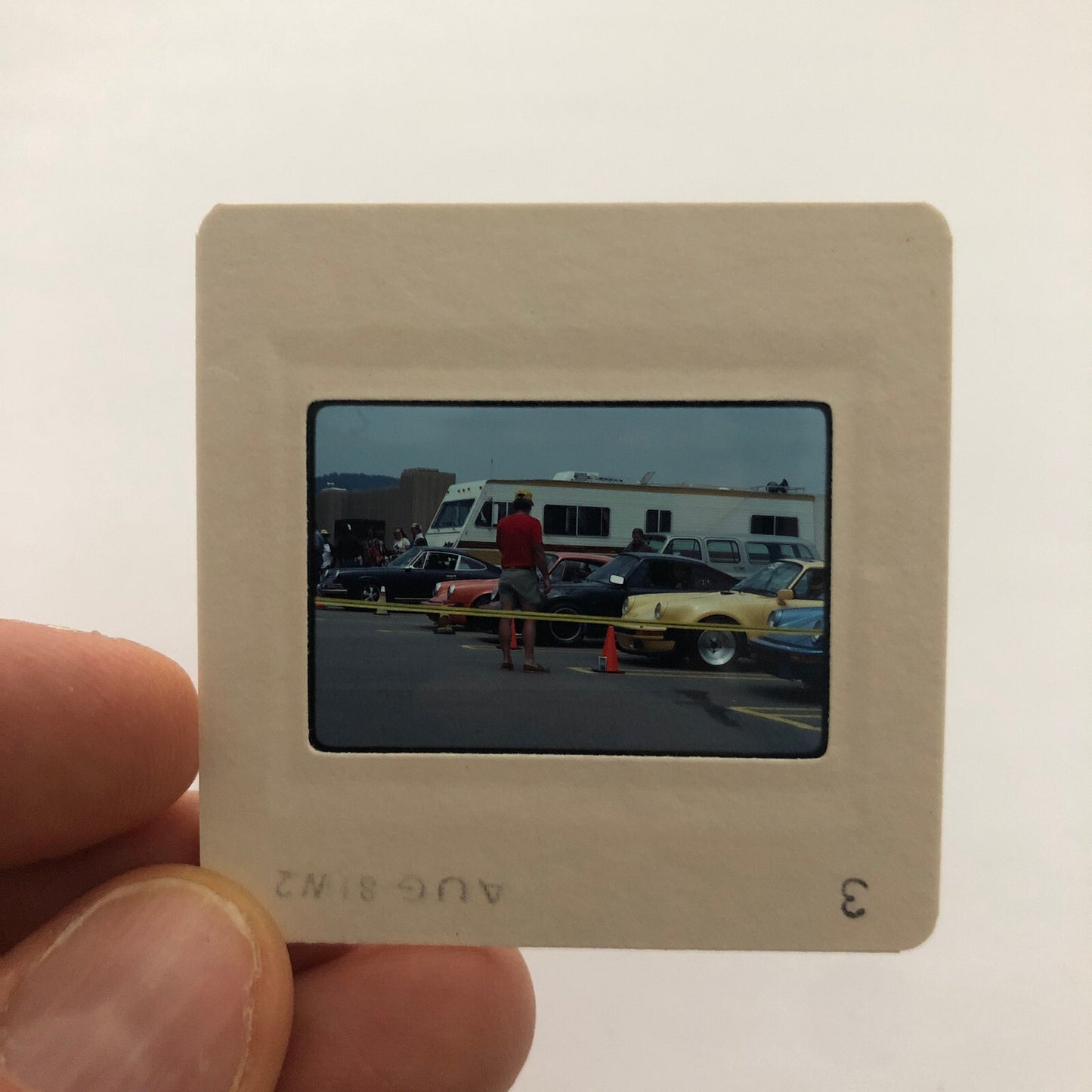 Porsche 911 Car Show 35mm Photo Slide Vintage 1981