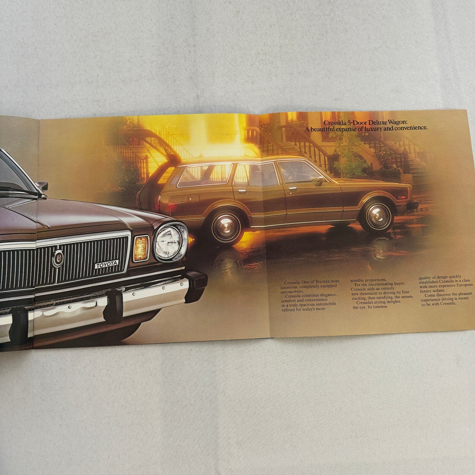 1980 Toyota Cressida Car Sales Brochure Catalog 4 Door Sedan Deluxe Wagon